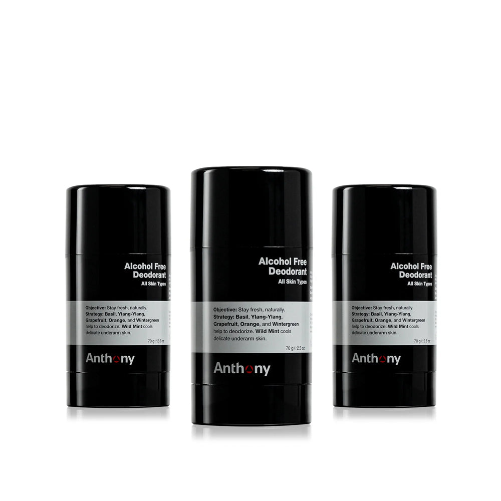 Alcohol Free Deodorant 3-Pack (€72Value)